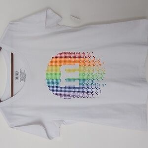 NWT M&M World Rainbow Studded Short Sleeve Tshirt Size Large